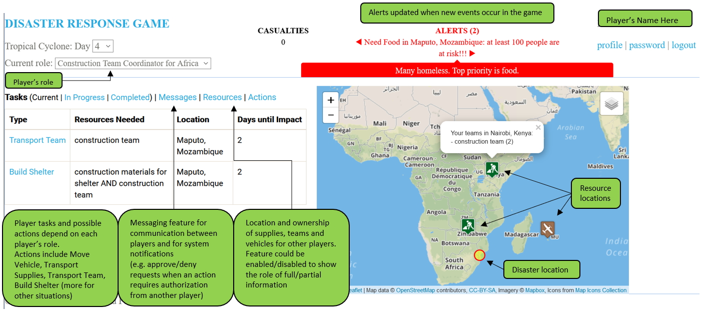 Disaster Response Game